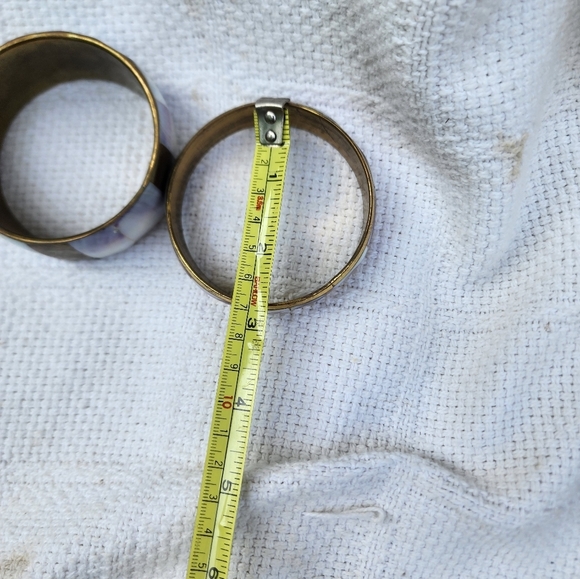 Vintage Abalone/ shell bangle set - Picture 6 of 10